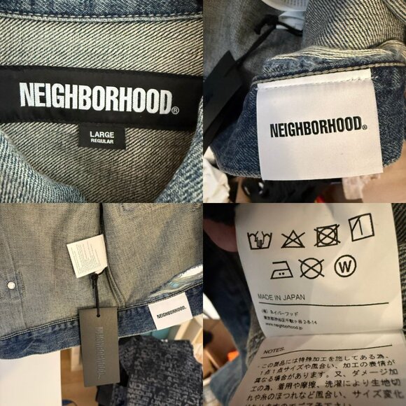 NWT - NEIGHBORHOOD SAVAGE DENIM TYPE-1 JACKET 242xbnh-jkm01 Size L - Picture 13 of 16